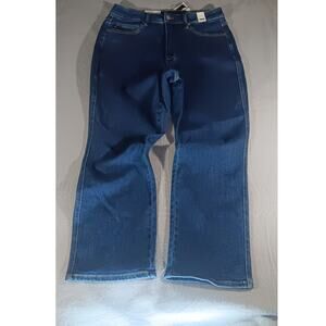 NWT Judy Blue 16W High Waist Straight Jeans Dark Blue Denim Stretch JB88575